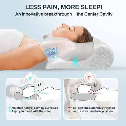 Memory Foam Ergonomic Neck Pillow